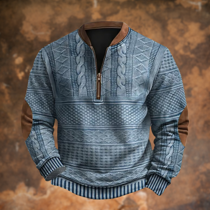 Louis | Pullover mit Reißverschluss-Detail