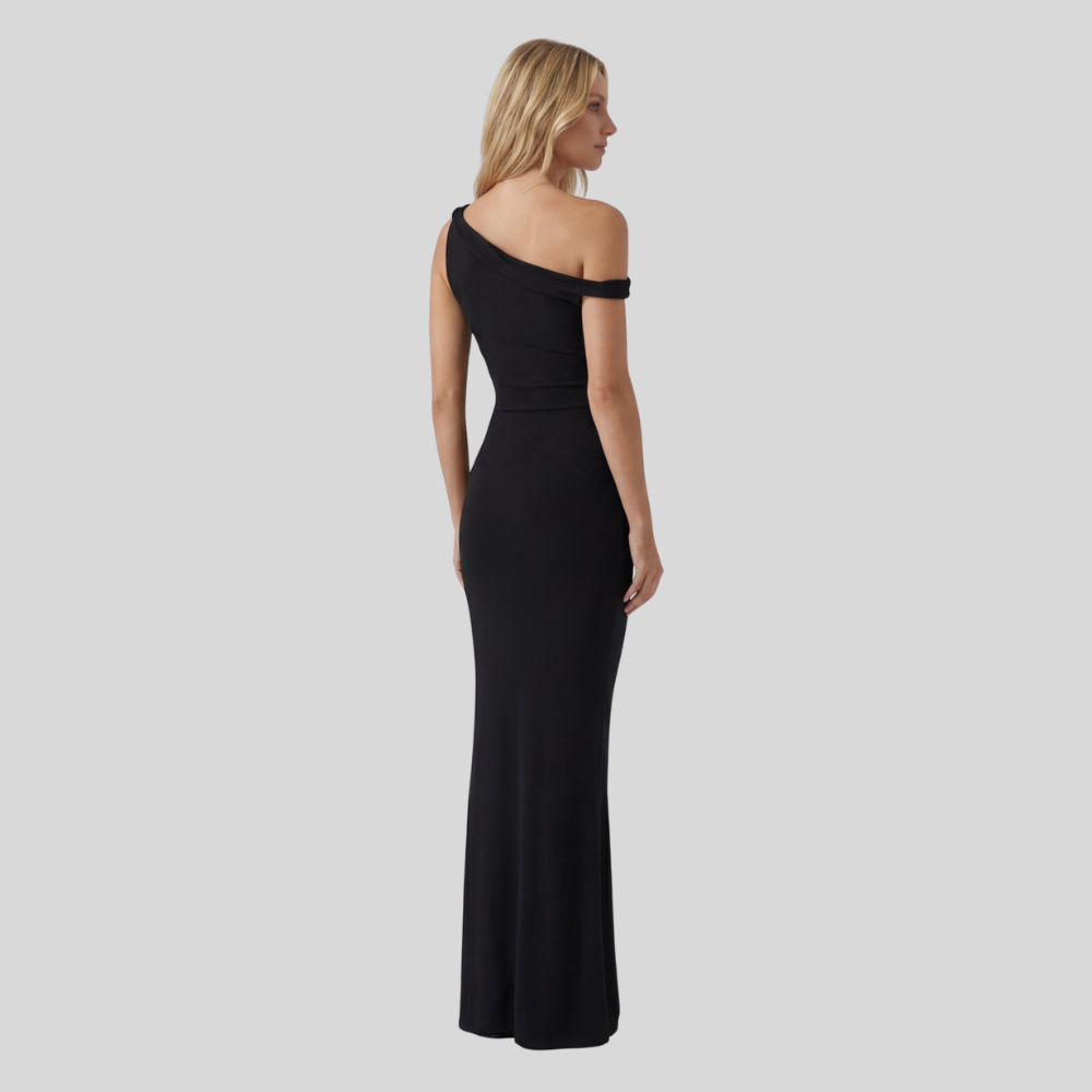 Damen Abend-Maxikleid | One-Shoulder-Design, Figurbetonter Schnitt, Bodenlange Silhouette & Moderner Festlicher Stil