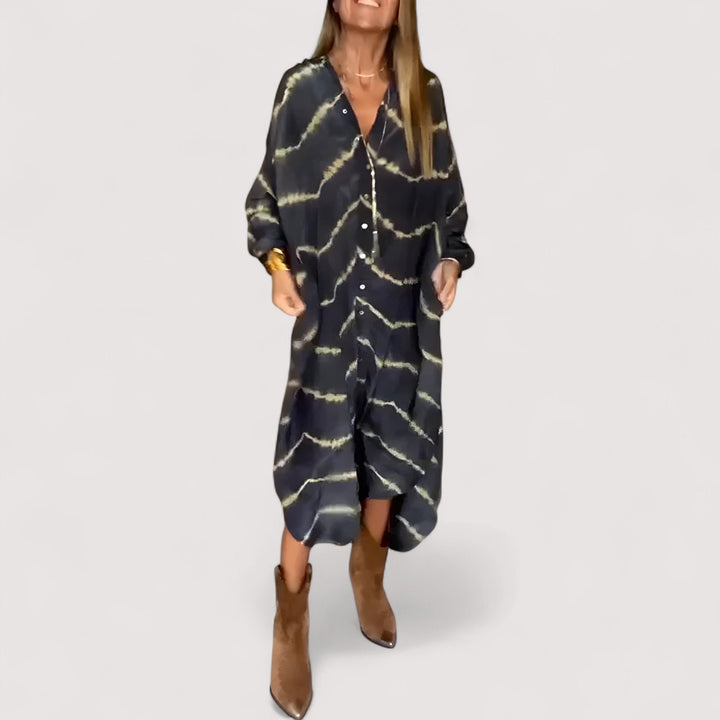 Maren™ | Gestreiftes Maxikleid