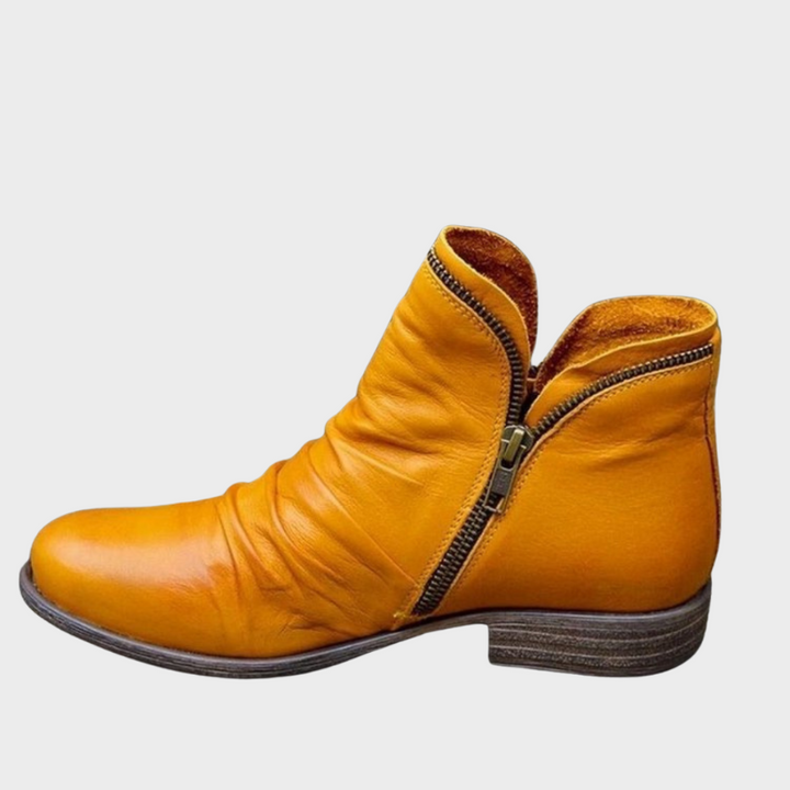 Babs – Lässige Lederstiefel mit Reißverschluss