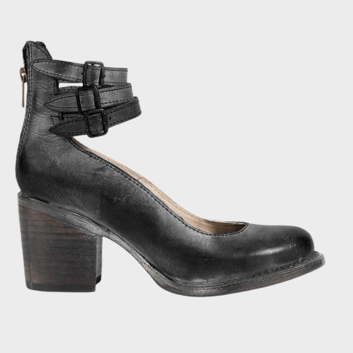 Cindy – Schuhe mit Absatz und Schnallenriemen