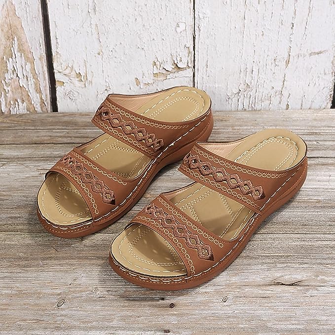 Damen Keilabsatz-Sandalen – Hoher Keil, Bequem & Sommerlich Stilvoll