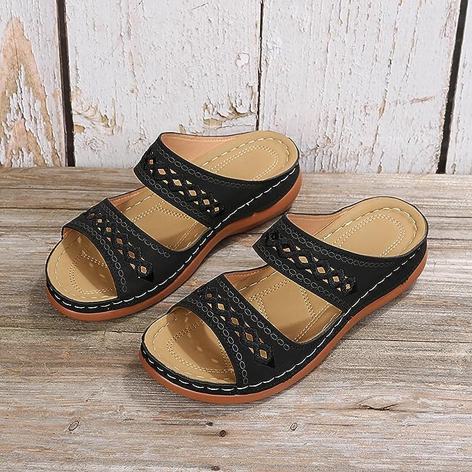 Damen Keilabsatz-Sandalen – Hoher Keil, Bequem & Sommerlich Stilvoll