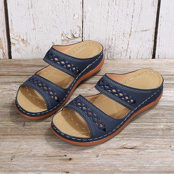 Damen Keilabsatz-Sandalen – Hoher Keil, Bequem & Sommerlich Stilvoll