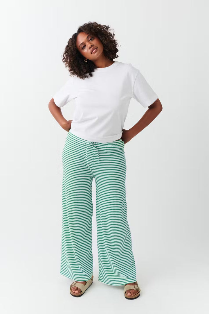 Katharina | Damen Frühlings-Gestreifte Relaxed-Hose