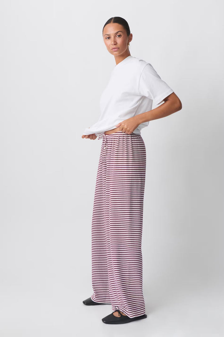 Katharina | Damen Frühlings-Gestreifte Relaxed-Hose