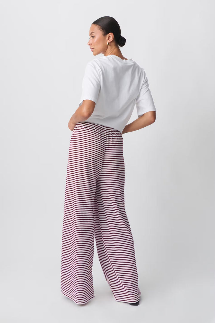 Katharina | Damen Frühlings-Gestreifte Relaxed-Hose