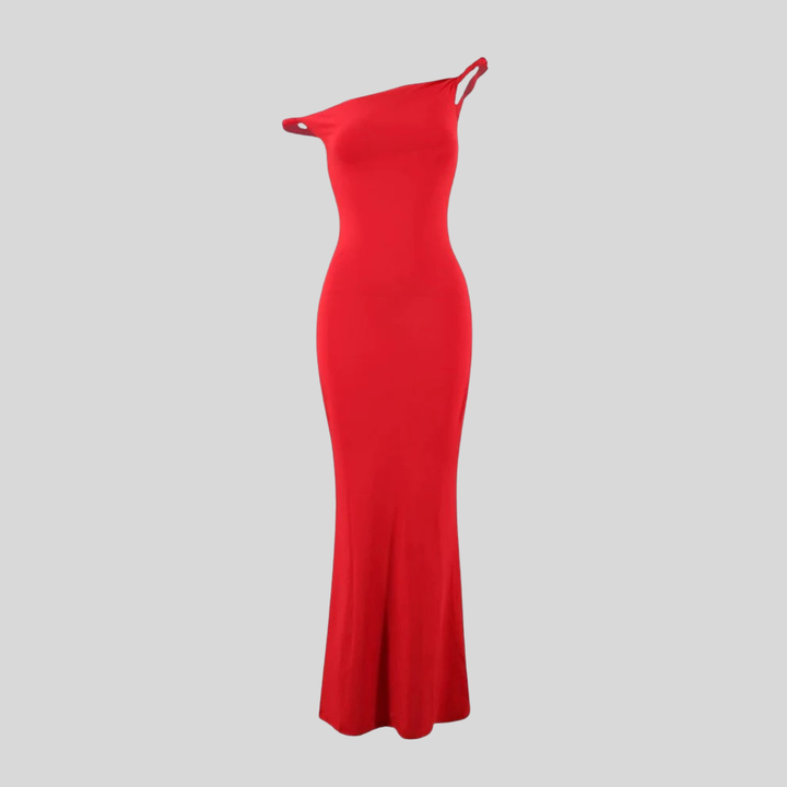 Damen Abend-Maxikleid | One-Shoulder-Design, Figurbetonter Schnitt, Bodenlange Silhouette & Moderner Festlicher Stil
