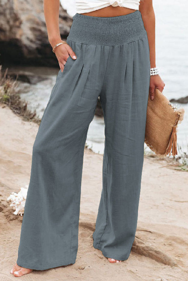 Verena | Damen Weit geschnittene Hose mit Hoher Taille und Lockerer Passform