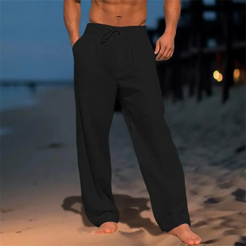Nathan™ men's pants with slim-fit cut