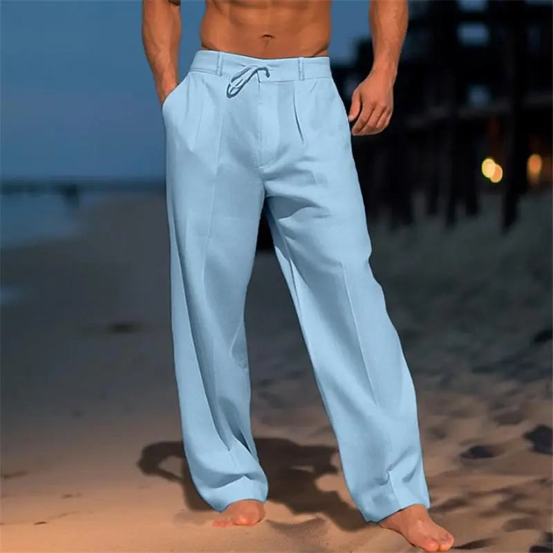 Nathan™ men's pants with slim-fit cut