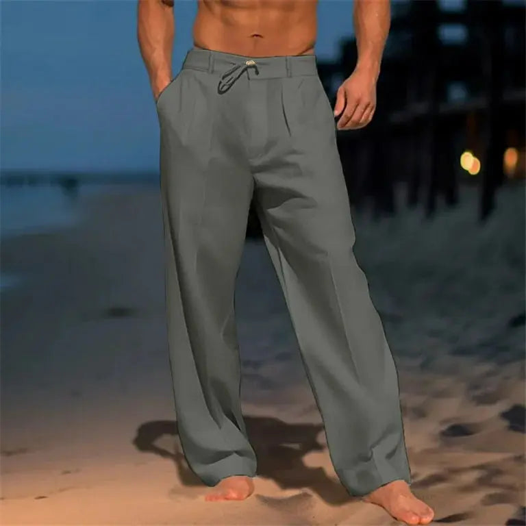Nathan™ men's pants with slim-fit cut