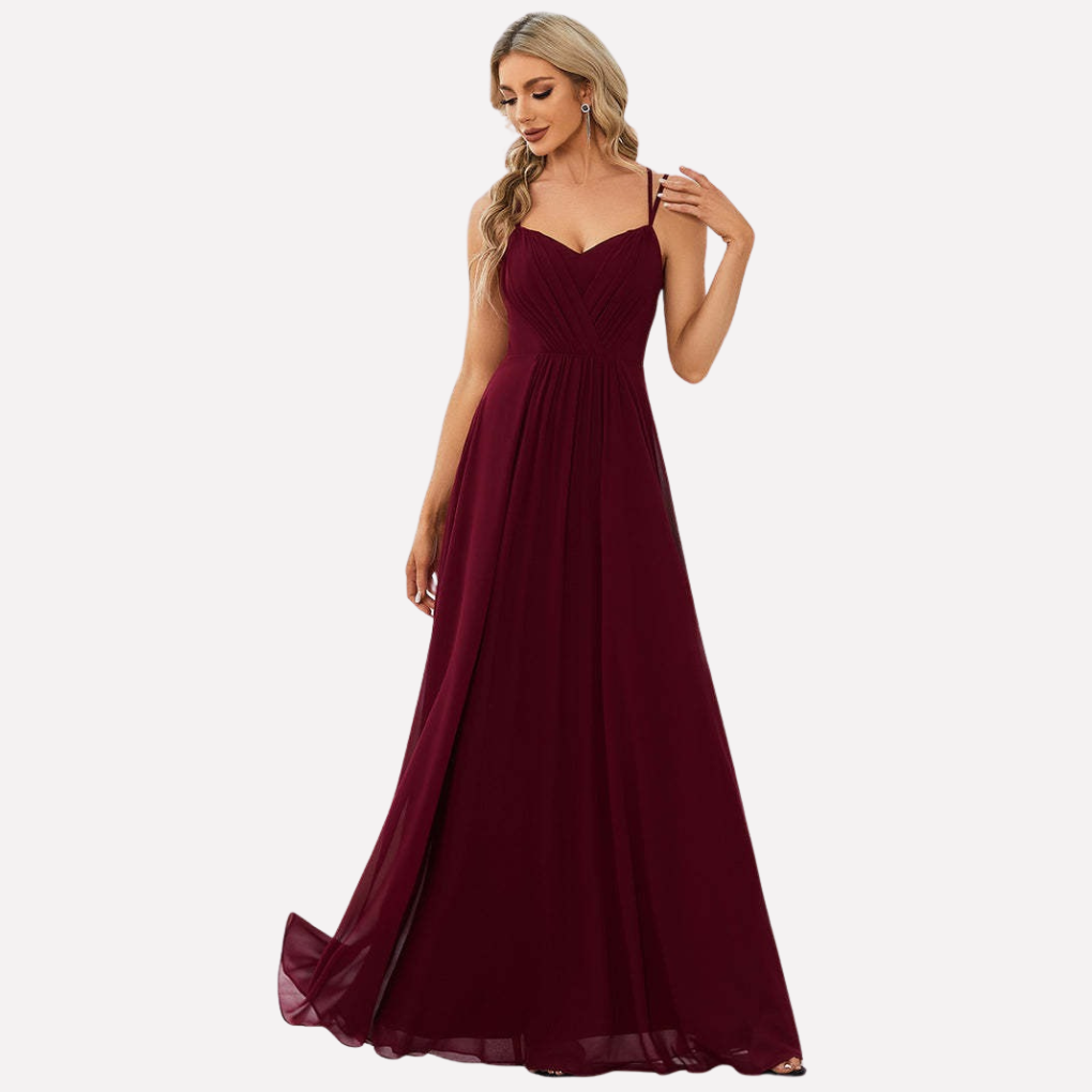 Damen Neckholder-Kleid – Figurbetont, Hoher Schlitz & Festlich Elegant