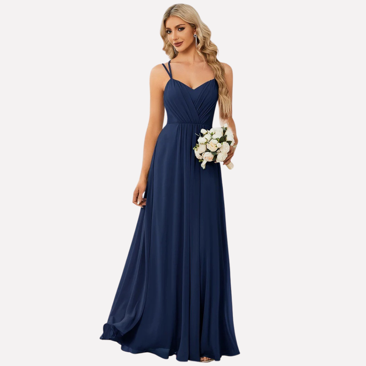 Damen Neckholder-Kleid – Figurbetont, Hoher Schlitz & Festlich Elegant