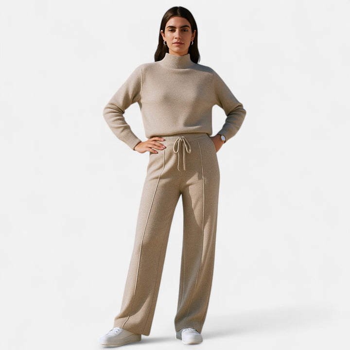 Daniela | Damen Klassische Wollhose mit Lockere Passform