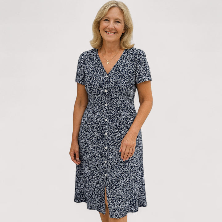 Giulia™ | Knopfkleid mit V-Ausschnitt