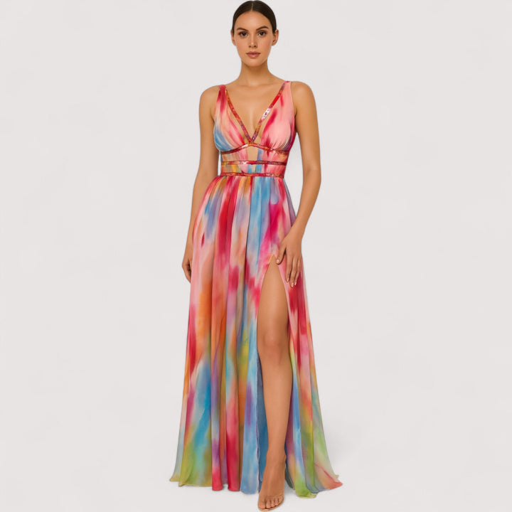 Anina™ | Gemaltes Maxikleid