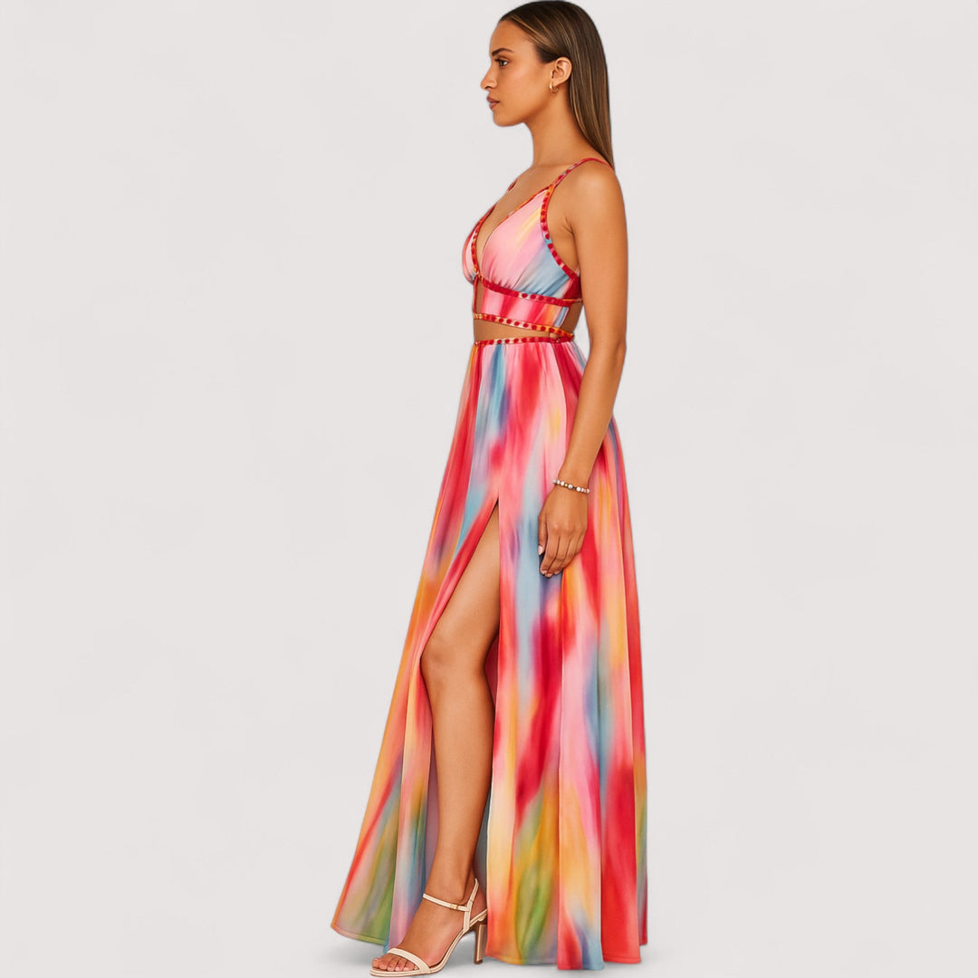 Anina™ | Gemaltes Maxikleid