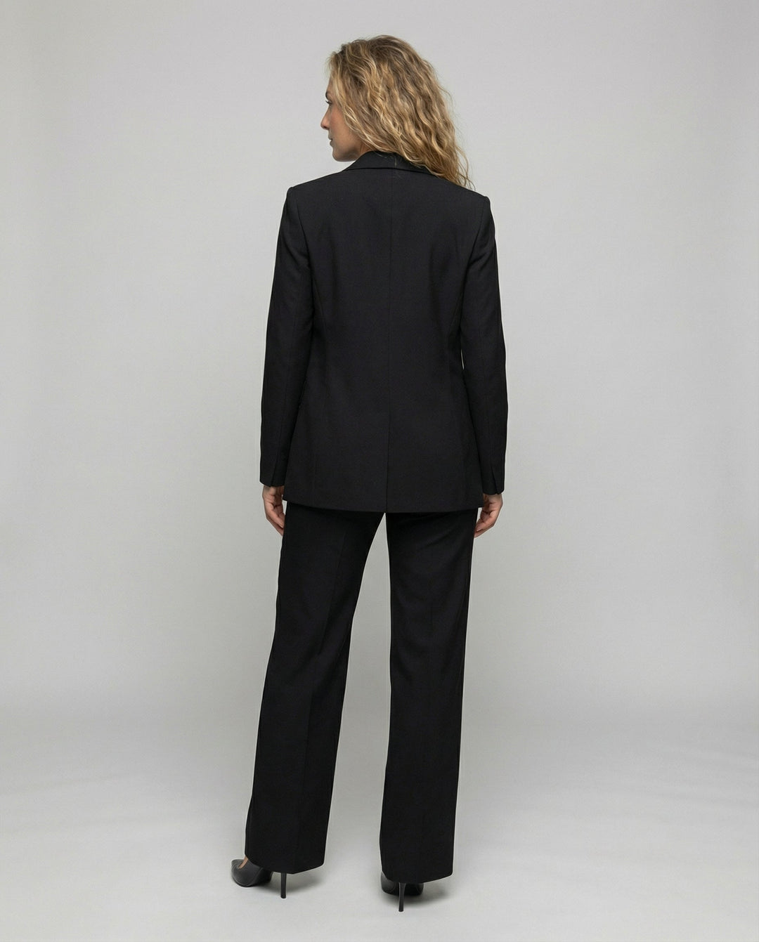 Damen Blazer Anzug Set | Klassischer Schnitt – Zweireihiger Blazer, Weite Hose & Moderner Business Chic Stil