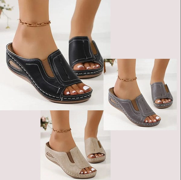 Camilla | Damen Orthopädische Sandalen – Offener Rücken, Atmungsaktiv & Stilvoll