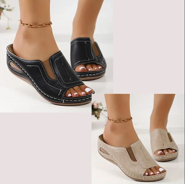 Camilla | Damen Orthopädische Sandalen – Offener Rücken, Atmungsaktiv & Stilvoll
