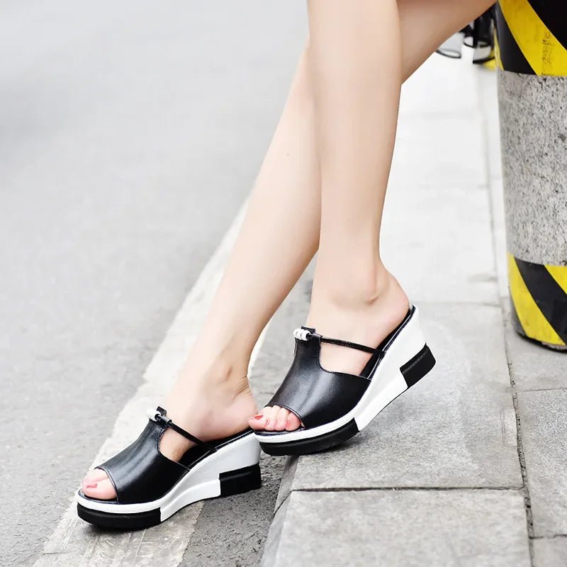 Damen Plateau Sandalen | Riemen Design – Keilabsatz, Moderne Optik & Komfortabler Sommer Stil