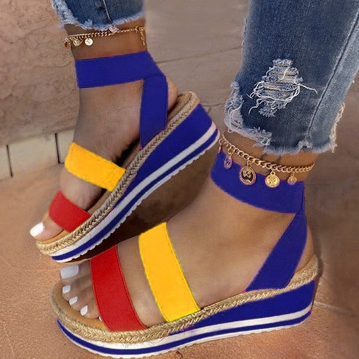 Damen Sommer High Heels – Kreuzriemen-Design, Mittelhoher Absatz & Stilvoll