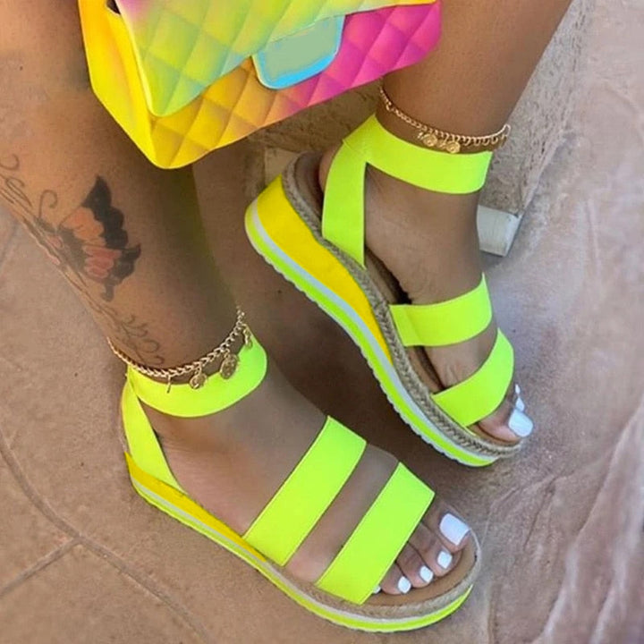 Damen Sommer High Heels – Kreuzriemen-Design, Mittelhoher Absatz & Stilvoll