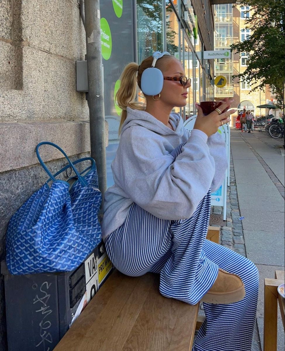 Katharina | Damen Frühlings-Gestreifte Relaxed-Hose