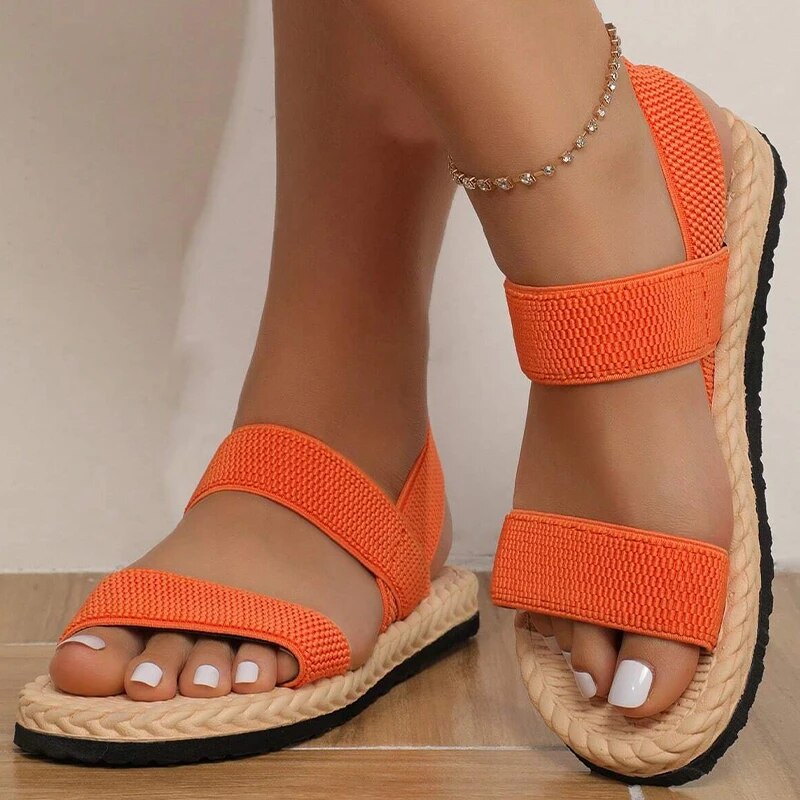 Mary Jane | Damen Flache Sandalen – Stossdämpfung, Anpassungsfähig & Stilvoll