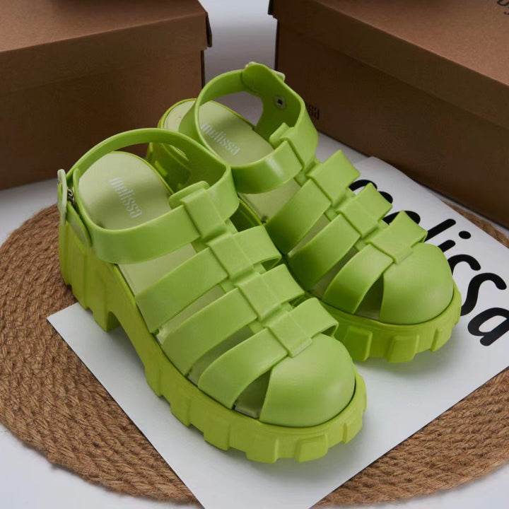 Zebie | Damen Plateau-Sandalen – Geschlossene Zehenkappe, Stabil & Komfortabel