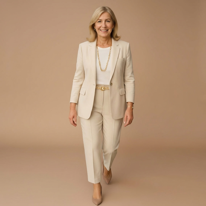 Damen Business Blazer Anzug Set | Royal Blau – Taillierter Schnitt, Eleganter Zweiteiler & Moderner Office Chic Stil