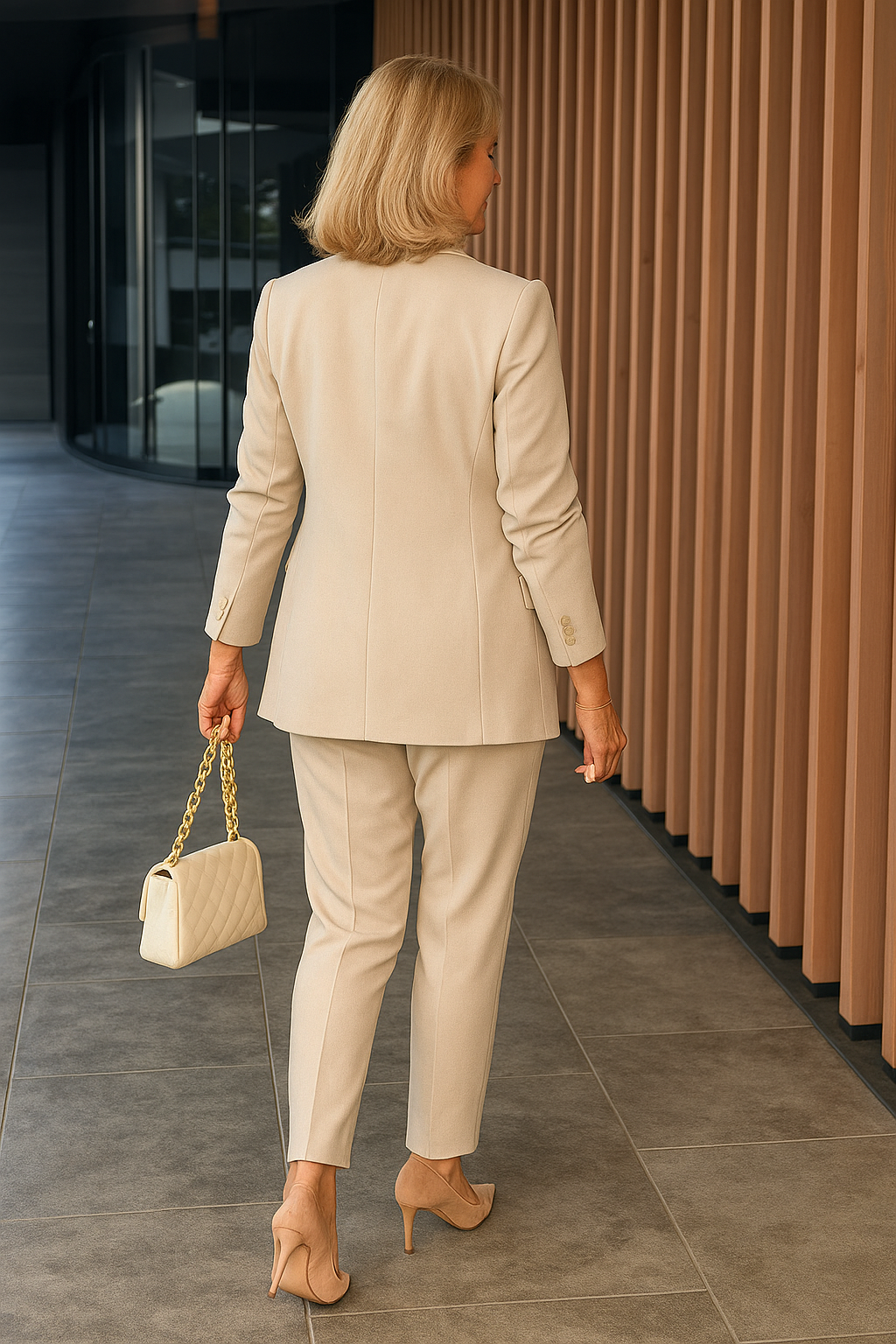 Damen Business Blazer Anzug Set | Royal Blau – Taillierter Schnitt, Eleganter Zweiteiler & Moderner Office Chic Stil