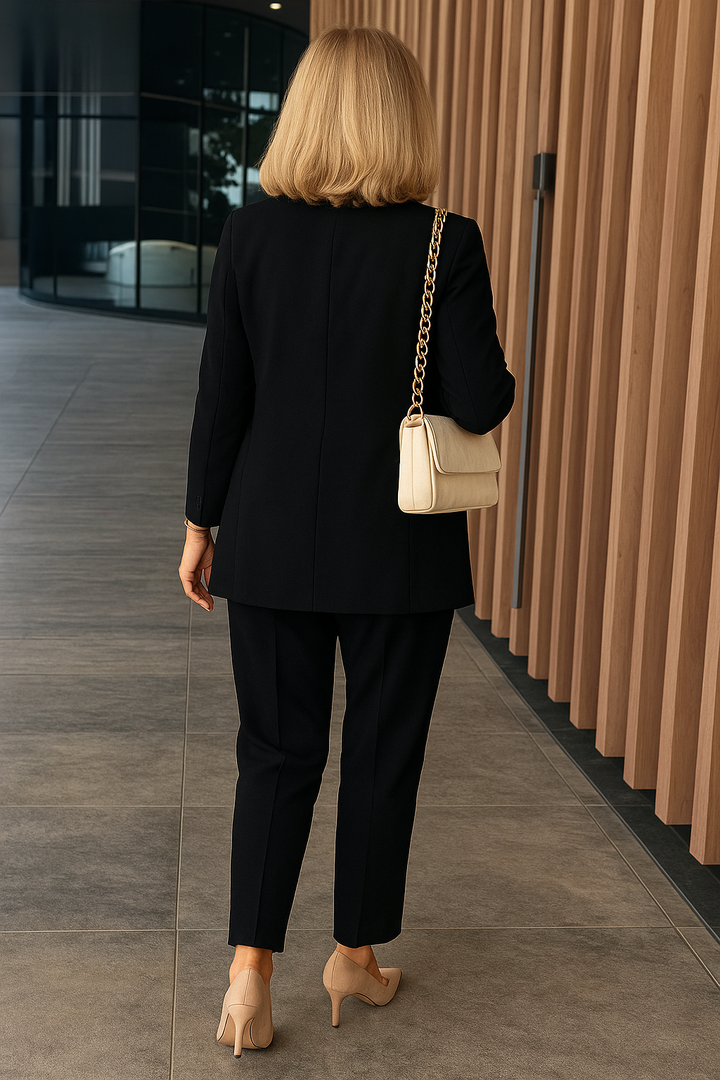 Damen Business Blazer Anzug Set | Royal Blau – Taillierter Schnitt, Eleganter Zweiteiler & Moderner Office Chic Stil