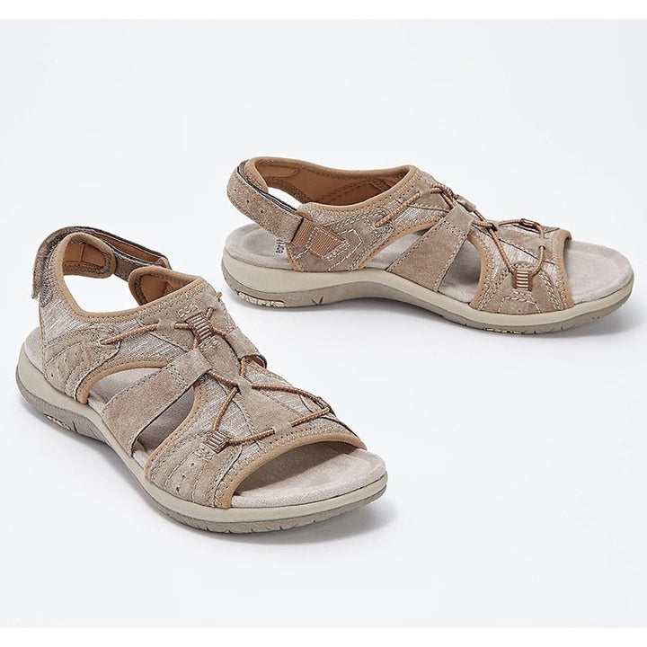 Runde Sandalen mit offenem Zehenbereich - Komfort - Stil - Für den Sommergebrauch