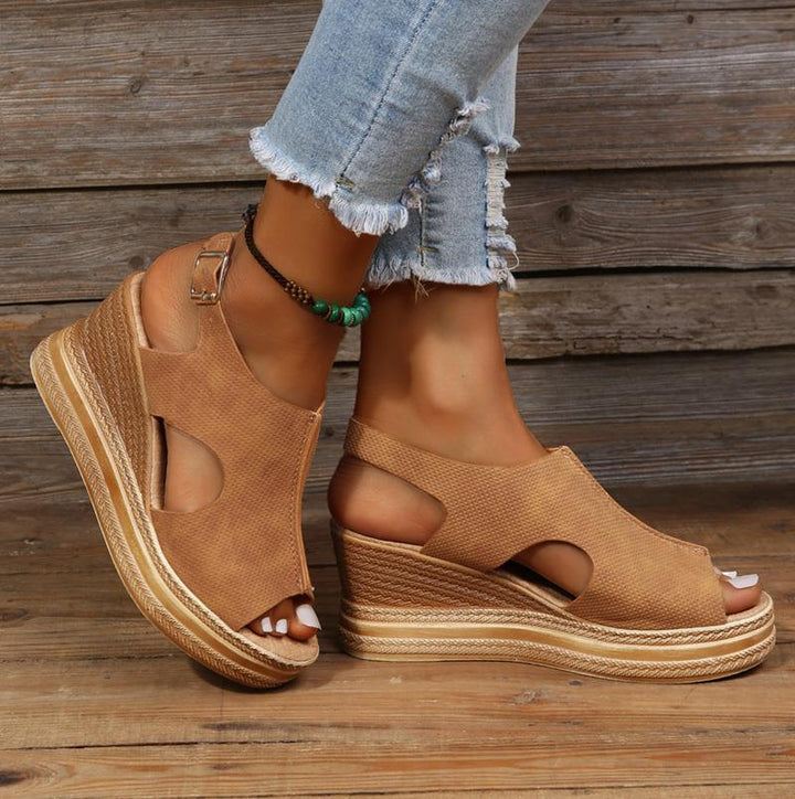 Damen - Elegante Sandalen mit Absatz - Bequemes Design für den Sommer - Modische Damenschuhe