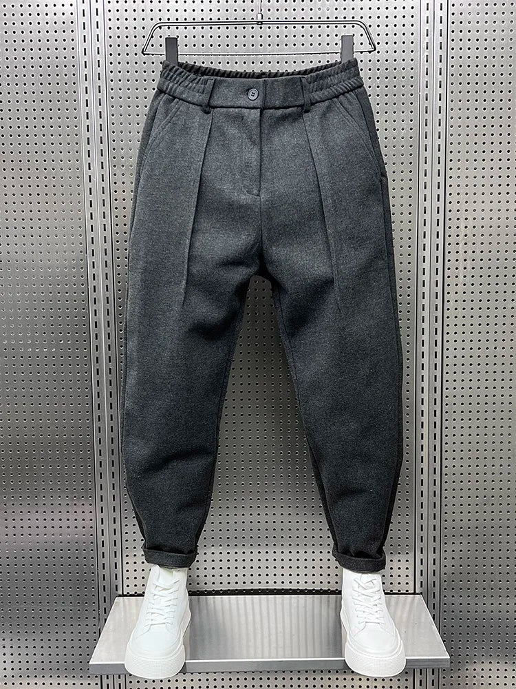 Cedric™ Elegant Men's Trousers in Melange Look