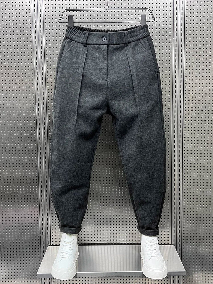 Cedric™ Elegant Men's Trousers in Melange Look