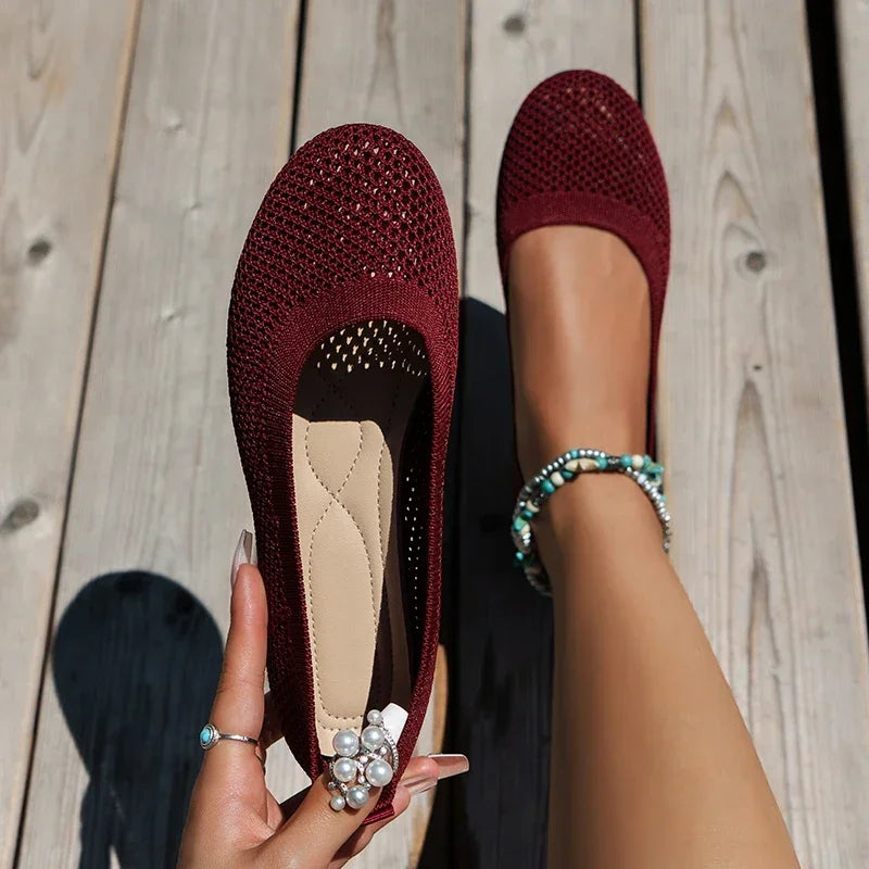 Valerie | Damen Ballerina-Sandalen – Atmungsaktiv, Weiche Sohle & Stilvoll
