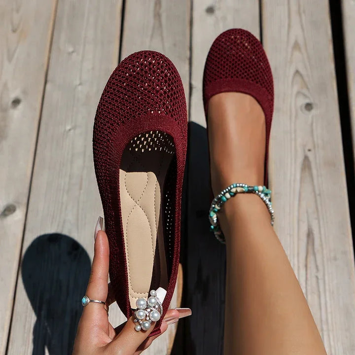 Valerie | Damen Ballerina-Sandalen – Atmungsaktiv, Weiche Sohle & Stilvoll