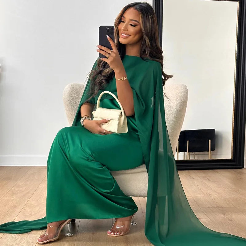 Ariana | Damen Langes Abendkleid – Fliessend, Figurbetonend & Zeitlos Elegant