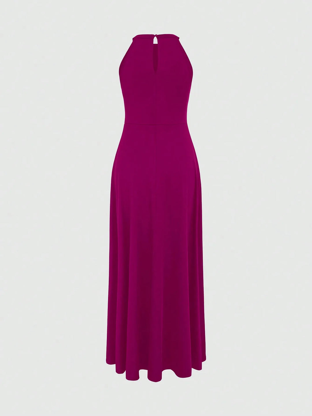 Damen Halterneck Maxikleid | High-Slit Design, Figurbetont, Fliessende Silhouette & Eleganter Abendlook
