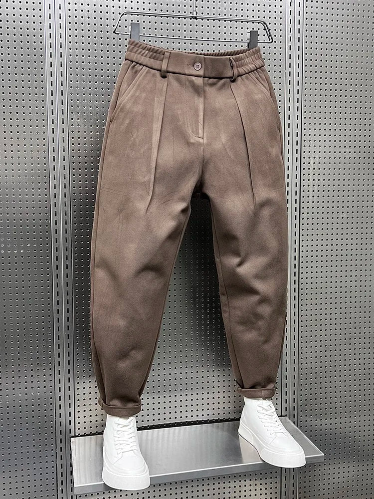 Cedric™ Elegant Men's Trousers in Melange Look