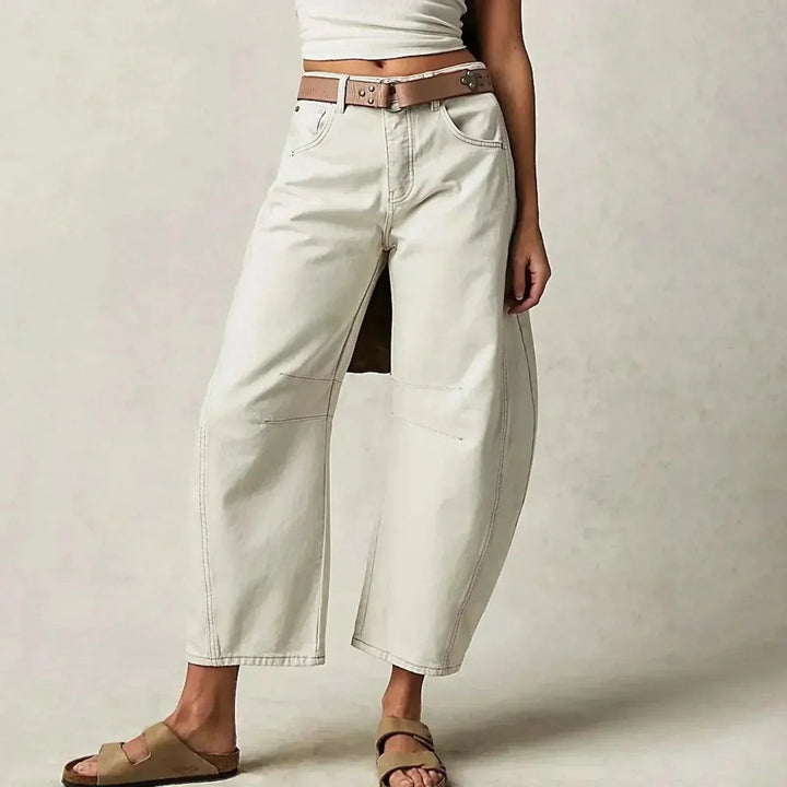 Leonie | Damen Locker geschnittene High-Waist Freizeitjeans
