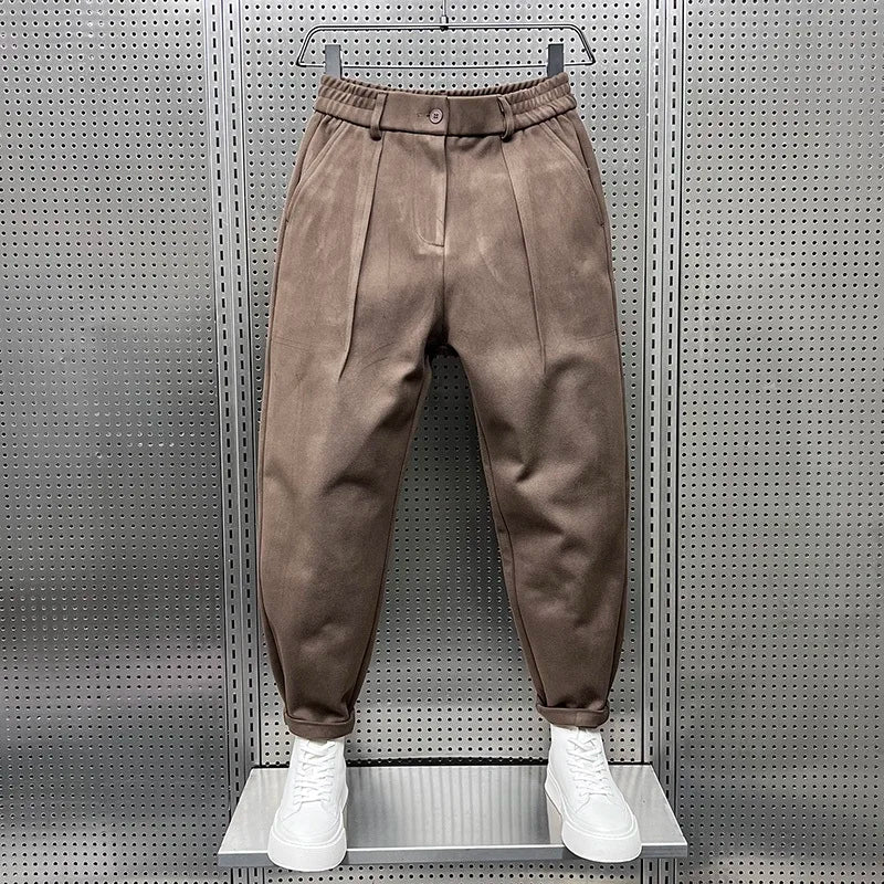 Cedric™ Elegant Men's Trousers in Melange Look