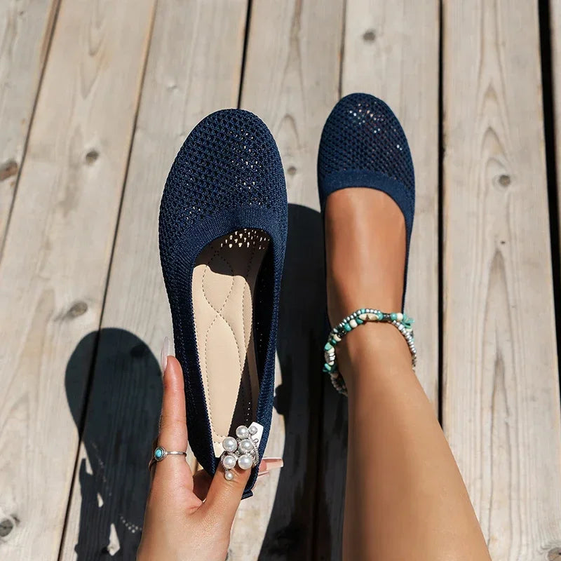 Valerie | Damen Ballerina-Sandalen – Atmungsaktiv, Weiche Sohle & Stilvoll