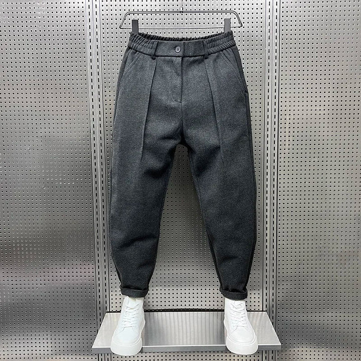 Cedric™ Elegant Men's Trousers in Melange Look