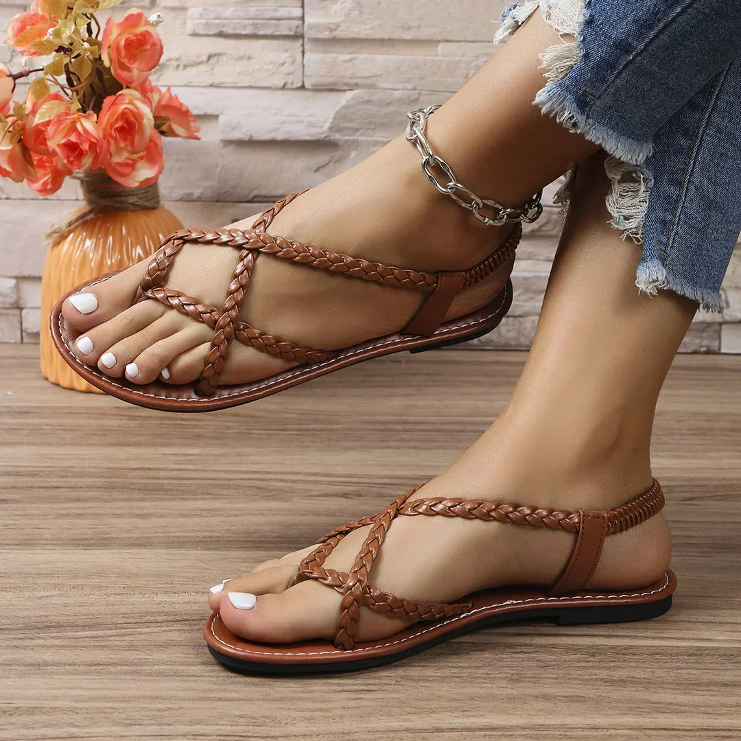 Elise | Damen Flache Sandalen – Bequem, Zeitlos & Vielseitig