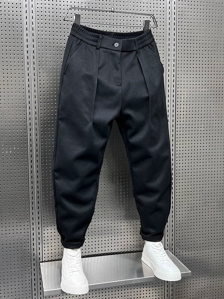 Cedric™ Elegant Men's Trousers in Melange Look