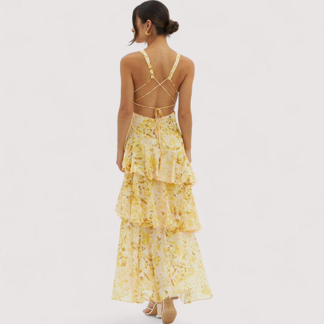 Graziella™ | Midi-Kleid mit Blumenmuster